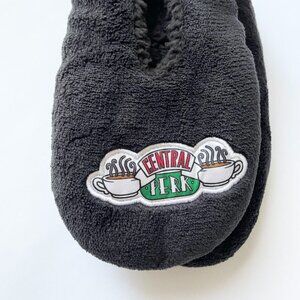 Friends TV Series Snuggle Toes Footie Sock Slippers with Grip 4-10 Black NEW
